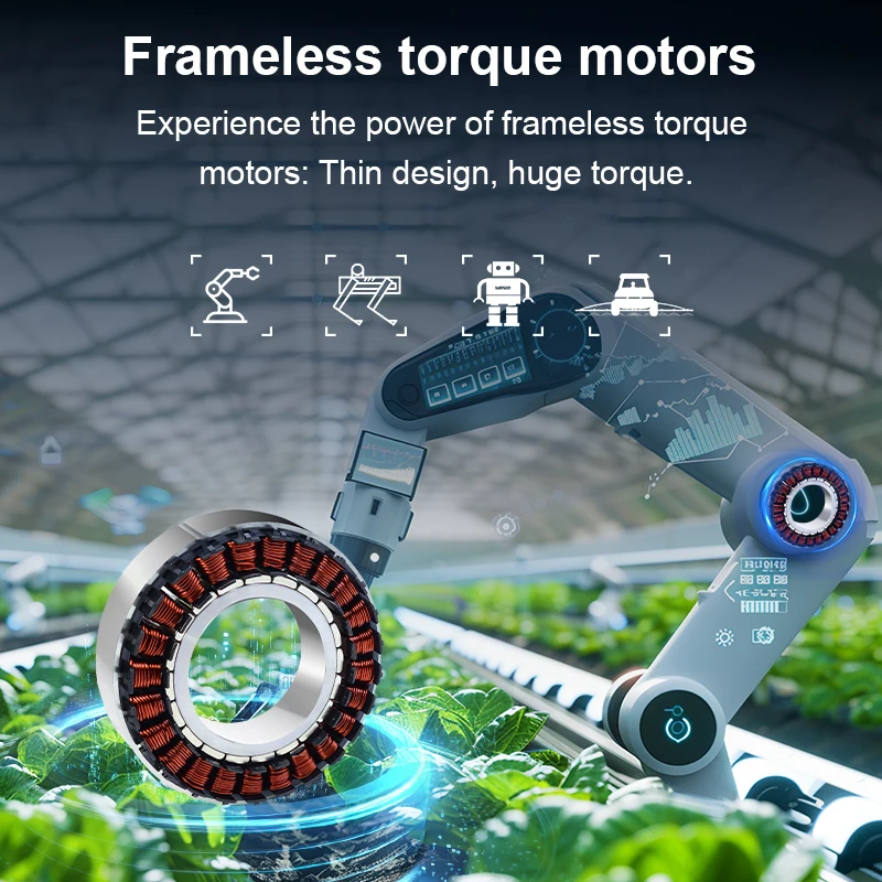 48V 1500rpm 267W Hoge Precisie - Direct Drive Servo Motor Robotics recensie en prijs